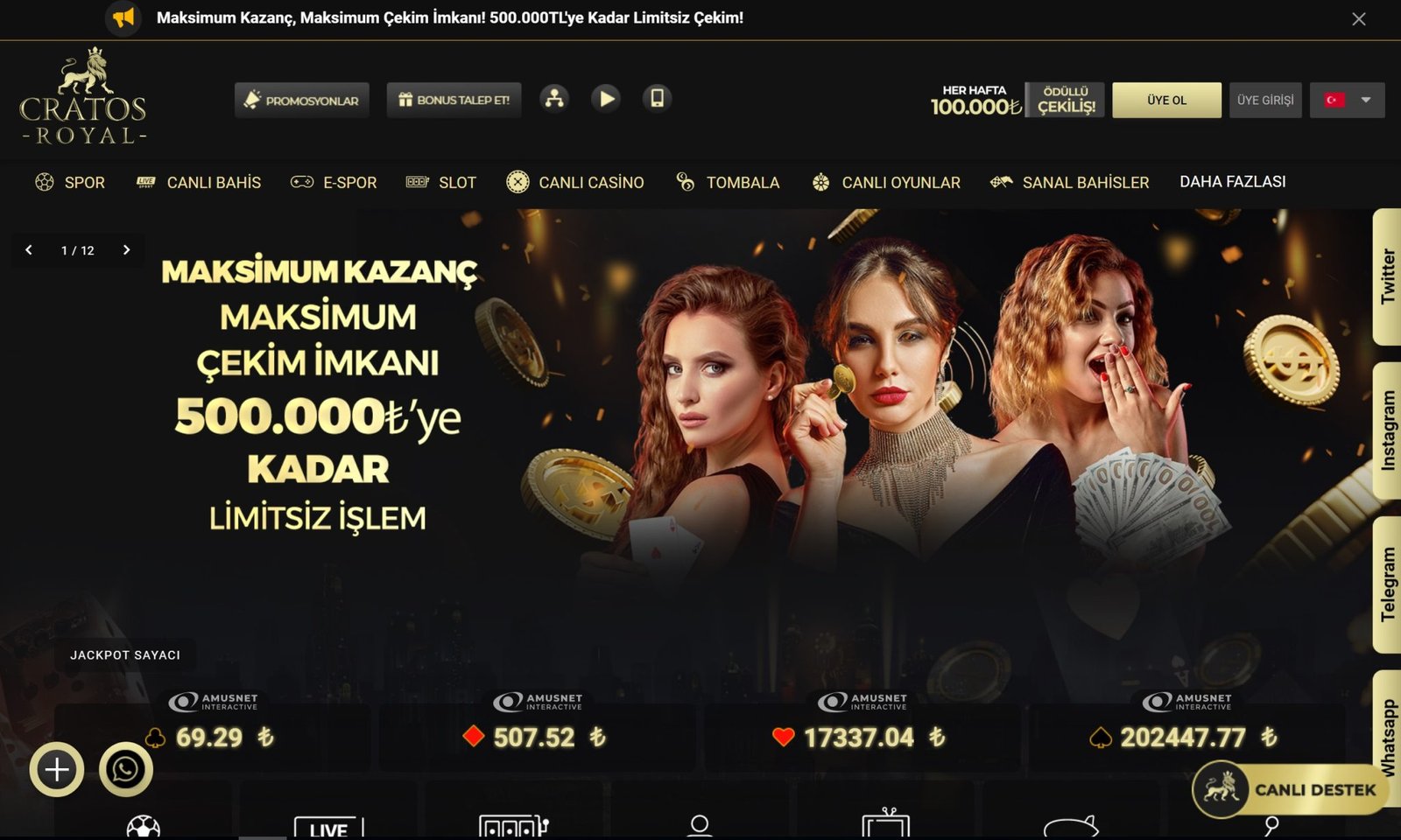 Kıbrıs'ın En Lüks Kumar Deneyimi: Cratos Royal Casino